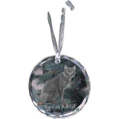 Art-Dog - Kurilian bobtail kryształowa bombka - 7 cm Art-Dog - Kurilian bobtail kryształowa bombka - 7 cm