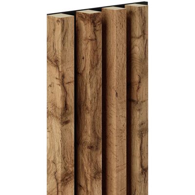 Lamel ścienny na czarnym filcu 4L Marbet Design WOODLINE MAXI 2700x177 Dąb Wotan 1 szt. Lamel ścienny na czarnym filcu 4L Marbet Design WOODLINE MAXI 2700x177 Dąb Wotan 1 szt.