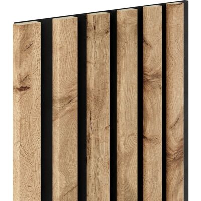 Lamel ścienny na czarnym filcu 6L Marbet Design WOODLINE 270x30 cm Dąb Wotan 1 szt. Lamel ścienny na czarnym filcu 6L Marbet Design WOODLINE 270x30 cm Dąb Wotan 1 szt.