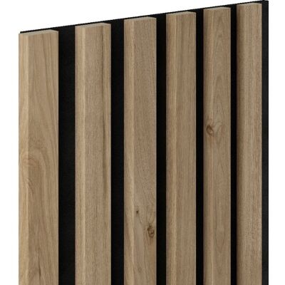 Lamele ścienne na czarnym filcu 6L Marbet Design WOODLINE 270x30 cm Jackson 1 szt. Lamele ścienne na czarnym filcu 6L Marbet Design WOODLINE 270x30 cm Jackson 1 szt.