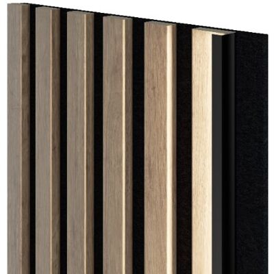 Lamele ścienne na czarnym filcu podświetlany 6L Marbet Design WOODLINE LUMI LED 270x30 cm Saragossa 1 szt. Lamele ścienne na czarnym filcu podświetlany 6L Marbet Design WOODLINE LUMI LED 270x30 cm Saragossa 1 szt.