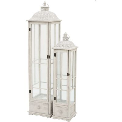 ART Lampion Drewniany S/2 ART Lampion Drewniany S/2