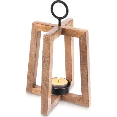 Artemis Lampion Drewniany Stojak Podstawka na Świeczkę Tealight Świecznik 27,5 cm Artemis Lampion Drewniany Stojak Podstawka na Świeczkę Tealight Świecznik 27,5 cm