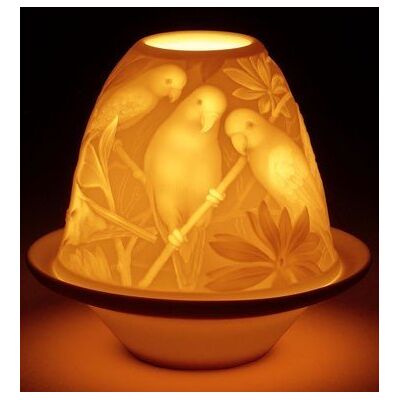 Lladro Lampion porcelanowy PAPUGI Lladro Lampion porcelanowy PAPUGI