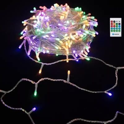 Aigostar Lampki choinkowe 10m z pozytywką sznur 100 led RGBY na baterie pilot Aigostar Lampki choinkowe 10m z pozytywką sznur 100 led RGBY na baterie pilot