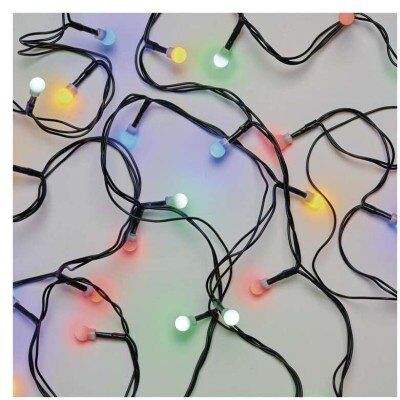 Emos Lampki choinkowe 200 LED cherry 20m multikolor, zielony przewód, 8 programów, IP44 Emos Lampki choinkowe 200 LED cherry 20m multikolor, zielony przewód, 8 programów, IP44