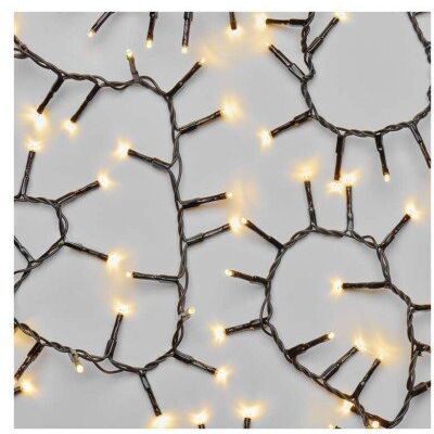 Emos Lampki Choinkowe Led Classic Cluster, Jeżyk, 300 Led 6m, Ciepła Biel, Czarny, Ip44, Timer Emos Lampki Choinkowe Led Classic Cluster, Jeżyk, 300 Led 6m, Ciepła Biel, Czarny, Ip44, Timer