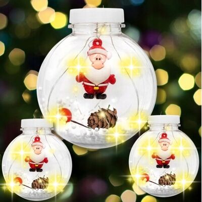 Inny producent Lampki Choinkowe Świąteczne Bombki Ozdoby Mikołąje 10 Kul Na Usb Led 300Cm Inny producent Lampki Choinkowe Świąteczne Bombki Ozdoby Mikołąje 10 Kul Na Usb Led 300Cm