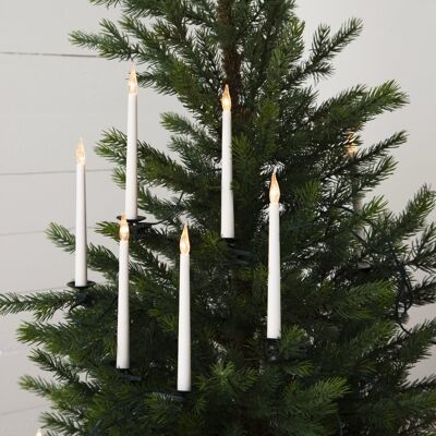 STAR TRADING Lampki choinkowe świeczki LED SLIMLINE 16 lampek Białe Ciepłe do wewnątrz STAR TRADING Lampki choinkowe świeczki LED SLIMLINE 16 lampek Białe Ciepłe do wewnątrz