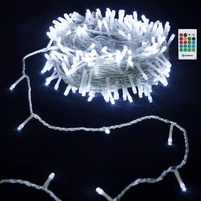 Aigostar Lampki choinkowe zimne 10m z pozytywką sznur 100 led na baterie pilot Aigostar Lampki choinkowe zimne 10m z pozytywką sznur 100 led na baterie pilot