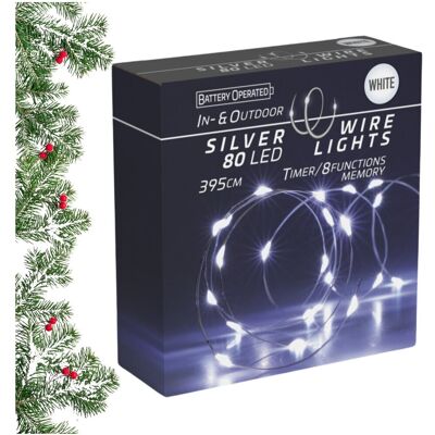 Lampki Led 80-L Kaskada Biały 8 Funkcji Z Pamięcią 3xaa Wew/zew Koopman Lampki Led 80-L Kaskada Biały 8 Funkcji Z Pamięcią 3xaa Wew/zew Koopman