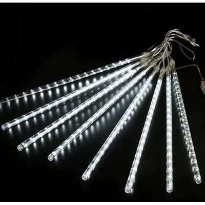 Aigostar Lampki sople 16x30cm świąteczne meteory led padający śnieg ziemne ip44 Aigostar Lampki sople 16x30cm świąteczne meteory led padający śnieg ziemne ip44
