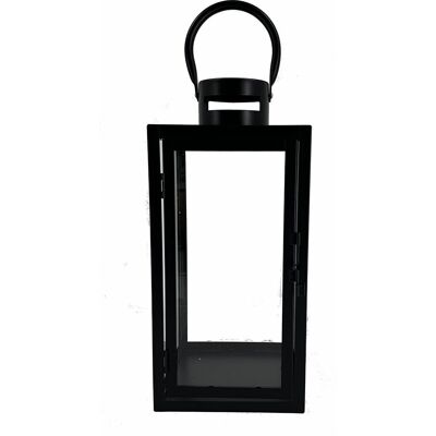 Latarenka Metalowa 16X16X35 cm Altom Design, Czarna Latarenka Metalowa 16X16X35 cm Altom Design, Czarna