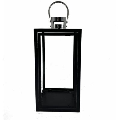 Latarenka Metalowa 17X17X36 cm Altom Design, Czarna Latarenka Metalowa 17X17X36 cm Altom Design, Czarna