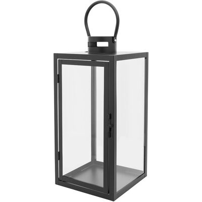 Latarenka Metalowa 20X20X44 cm Altom Design, Czarna Latarenka Metalowa 20X20X44 cm Altom Design, Czarna