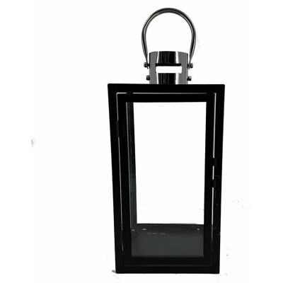 Latarenka Metalowa 21X21X45 Altom Design,5 cm, Czarna Latarenka Metalowa 21X21X45 Altom Design,5 cm, Czarna