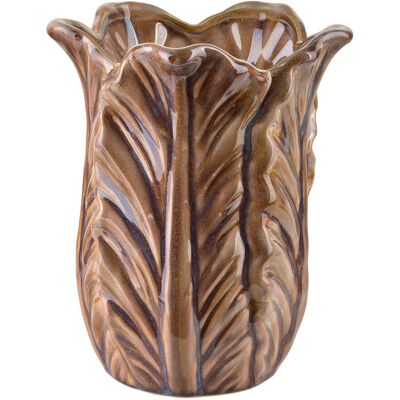 Mondex LETTU Wazon 16x16x20cm liście Mondex LETTU Wazon 16x16x20cm liście