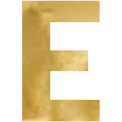 Pricenet Złota litera lustro ''E'' - 40x60cm Pricenet Złota litera lustro ''E'' - 40x60cm
