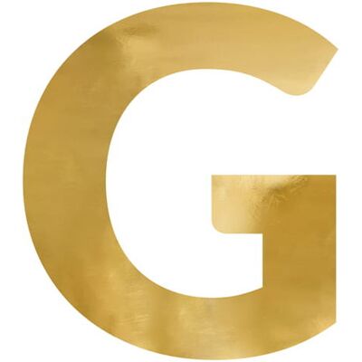 Pricenet G Złota Lustrzana Litera - Złota Lustrzana Litera Pricenet G Złota Lustrzana Litera - Złota Lustrzana Litera