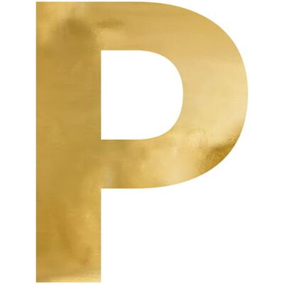 Pricenet Złota litera lustrzana ''P'' - Litera lustrzana Pricenet Złota litera lustrzana ''P'' - Litera lustrzana