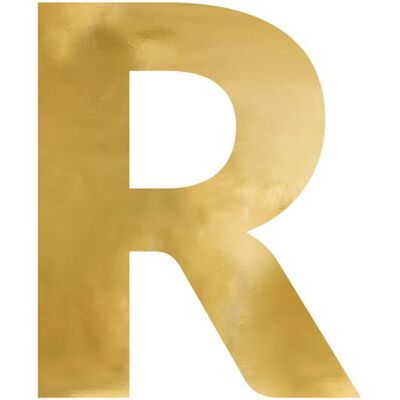 Pricenet R Złota litera lustrzana - Litera lustrzana Pricenet R Złota litera lustrzana - Litera lustrzana