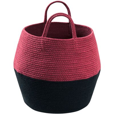 Lorena Canals, Kosz, Basket Zoco, 30x35 cm, Bordowy Lorena Canals, Kosz, Basket Zoco, 30x35 cm, Bordowy