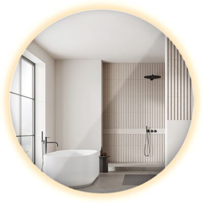 Coloray Lustro LED Okrągłe fi 60 cm Nowoczesny Akcent Do Wnętrz Ciepłe Światło Coloray Lustro LED Okrągłe fi 60 cm Nowoczesny Akcent Do Wnętrz Ciepłe Światło