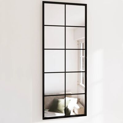 VMP Lustro ścienne, czarne, 100 x 40 cm, metal VMP Lustro ścienne, czarne, 100 x 40 cm, metal