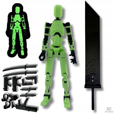 Rio Mali Bohaterowie – MAXI figurka 20 cm, ŚWIECĄCY ZIELONY, legendy, GLOW Rio Mali Bohaterowie – MAXI figurka 20 cm, ŚWIECĄCY ZIELONY, legendy, GLOW