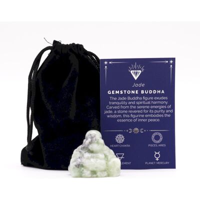 ANCIENT WISDOM Mały Budda z Jadeitu 35x40x23 mm ANCIENT WISDOM Mały Budda z Jadeitu 35x40x23 mm