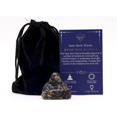 ANCIENT WISDOM Mały Budda z Kamienia Que Sera 35x40x23 mm ANCIENT WISDOM Mały Budda z Kamienia Que Sera 35x40x23 mm
