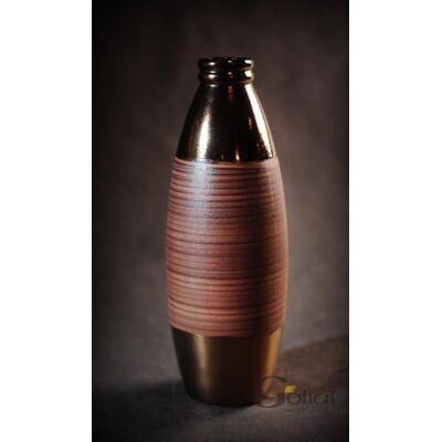 Inny producent Mały Owalny Wazon Brązowy - 11x11x28 cm - Część Dw Inny producent Mały Owalny Wazon Brązowy - 11x11x28 cm - Część Dw