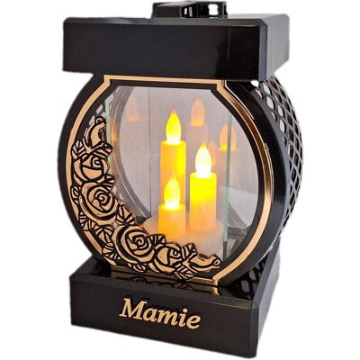 ILUMINI MAMA MAMIE ZNICZ LAMPION NA GRÓB KOŁO RTN RÓŻA RAM ZŁO+ŚWIECZNIK LED ILUMINI MAMA MAMIE ZNICZ LAMPION NA GRÓB KOŁO RTN RÓŻA RAM ZŁO+ŚWIECZNIK LED
