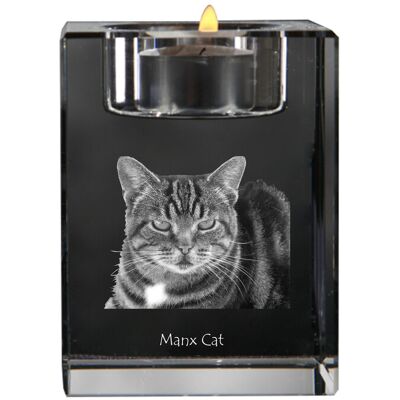 Manx - świecznik ze zdjęciem konia, kryształowa podstawka na tealight, personalizowany prezent marki Art-Dog Manx - świecznik ze zdjęciem konia, kryształowa podstawka na tealight, personalizowany prezent marki Art-Dog