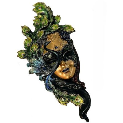 Veronese MASKA WENECKA TWARZ KOBIETY Z PAWIEM, DEKORACJA NA ŚCIANĘ Veronese MASKA WENECKA TWARZ KOBIETY Z PAWIEM, DEKORACJA NA ŚCIANĘ