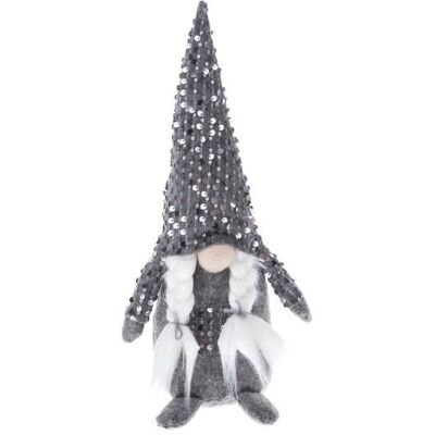 Dakls Materiałowy skrzat szary figurka krasnal na święta Dakls Materiałowy skrzat szary figurka krasnal na święta