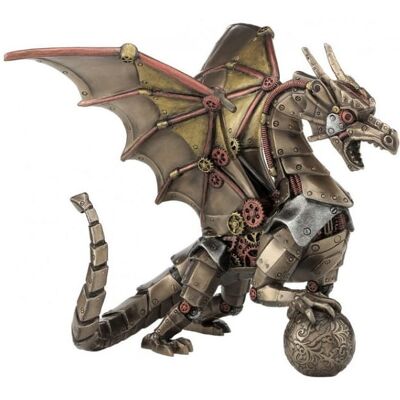 MECHANICZNY SMOK NIEZWYKŁA FIGURKA W STYLU STEAMPUNK VERONESE MECHANICZNY SMOK NIEZWYKŁA FIGURKA W STYLU STEAMPUNK VERONESE