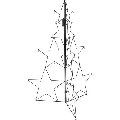 Po Box Metalowa ozdoba w kształcie choinki, 110 cm Po Box Metalowa ozdoba w kształcie choinki, 110 cm