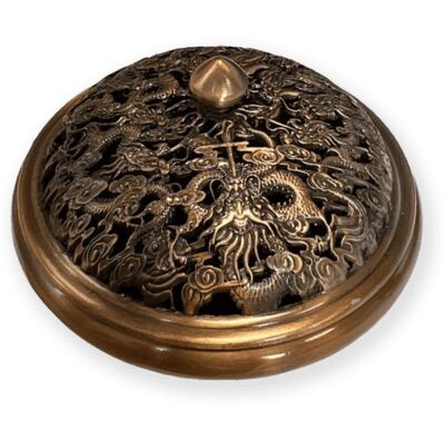 Phoenix Metalowa podstawka na kadzidełka 9 smoków 8.5 cm Phoenix Metalowa podstawka na kadzidełka 9 smoków 8.5 cm