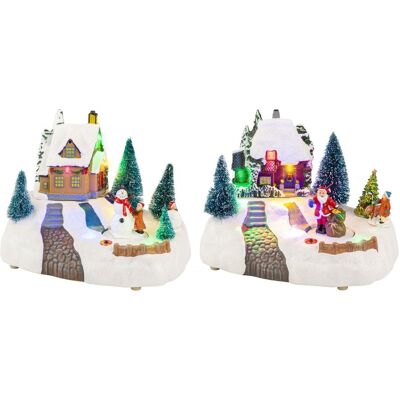 ABC Miasteczko Świąteczne Led Domek Zimowy 29 Cm ABC Miasteczko Świąteczne Led Domek Zimowy 29 Cm