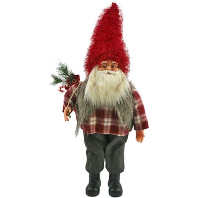 Saska Garden Mikołaj Dekoracyjny Z Prezentem Deluxe Wys.75Cm Saska Garden Mikołaj Dekoracyjny Z Prezentem Deluxe Wys.75Cm