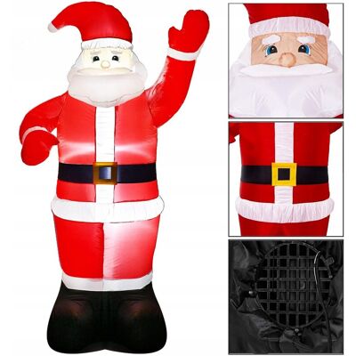 Inny producent MIKOŁAJ DMUCHANY POMPOWANY ŚWIECĄCY DUŻY 180CM 3LED OZDOBA LAMPKI NA ŚWIĘTA Inny producent MIKOŁAJ DMUCHANY POMPOWANY ŚWIECĄCY DUŻY 180CM 3LED OZDOBA LAMPKI NA ŚWIĘTA