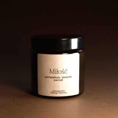 Miłość - Świeca Sojowa 120ml, Laboratorium Dobrego Nastroju Miłość - Świeca Sojowa 120ml, Laboratorium Dobrego Nastroju