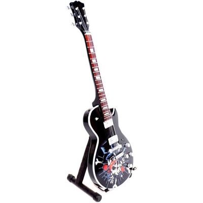 GiftDeco Mini Gitara Guns N Roses Z Drewna Mahoniowego GiftDeco Mini Gitara Guns N Roses Z Drewna Mahoniowego