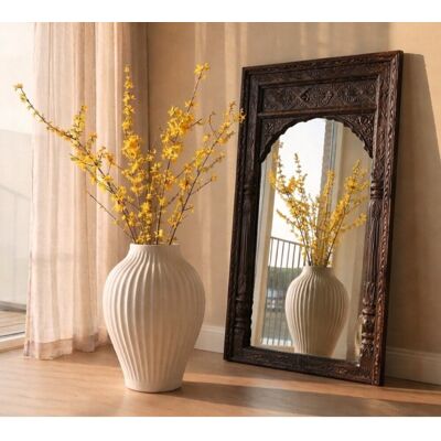 Inny producent Modern white Wazon prążki A Inny producent Modern white Wazon prążki A
