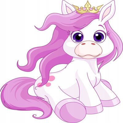 Naklejkolandia Naklejka na ścianę dla dzieci konik Kucyk Pony 10, 70x70 cm Naklejkolandia Naklejka na ścianę dla dzieci konik Kucyk Pony 10, 70x70 cm