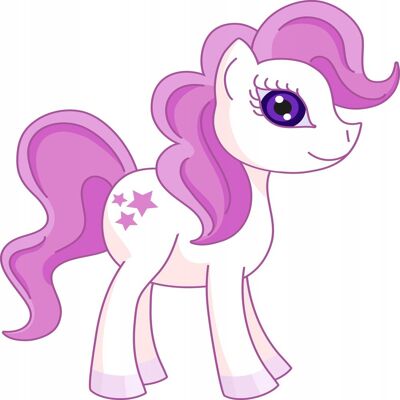 Naklejkolandia Naklejka na ścianę dla dzieci konik Kucyk Pony 4, 70x70 cm Naklejkolandia Naklejka na ścianę dla dzieci konik Kucyk Pony 4, 70x70 cm