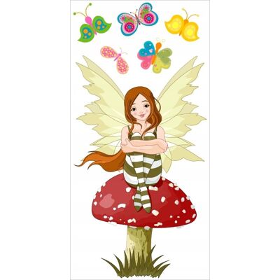 Naklejkolandia Naklejki na ścianę dla dzieci Leśna Wróżka 45, 100x50 cm Naklejkolandia Naklejki na ścianę dla dzieci Leśna Wróżka 45, 100x50 cm