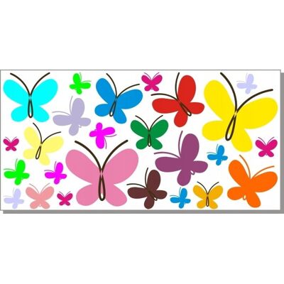 Naklejkolandia Naklejki na ścianę dla dzieci motyle Motylki 101, 100x50 cm Naklejkolandia Naklejki na ścianę dla dzieci motyle Motylki 101, 100x50 cm