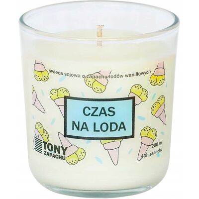 Cup&You Naturalna ręcznie robiona świeca sojowa zapachowa w szkle CZAS NA LODA 40h palenia 200ml - prezent upominek dla kobiety faceta męża żony chłopaka dz.. Cup&You Naturalna ręcznie robiona świeca sojowa zapachowa w szkle CZAS NA LODA 40h palenia 200ml - prezent upominek dla kobiety faceta męża żony chłopaka dz..